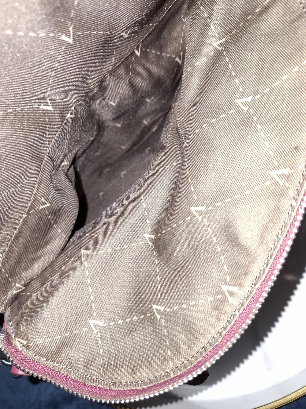 Vince Camuto Raspberry Pink Pebbled Leather Crossbody Bag